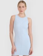 4F Rochie mini din tricot striat pentru femei - albastră XS