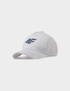 4F Șapcă cu cozoroc strapback pentru copii - albă one size