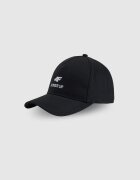 4F Șapcă cu cozoroc strapback unisex - neagră S/M