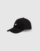 4F Șapcă cu cozoroc strapback unisex - neagră S/M (58cm)