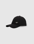 4F Șapcă cu cozoroc strapback unisex - neagră L/XL (60cm)