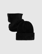 4F Set de iarnă căciulă și fular circular unisex - S