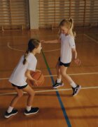 4F Set de sport pentru educație fizică (tricou+șort+săculeț) pentru fete - 134/140 (8-10 ani)