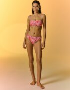 4F Slip de bikini pentru femei - roșu M