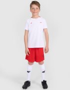 4F Șort de sport pentru copii JUNIOR x Robert Lewandowski - roșu 158/164 (12-14 ani)