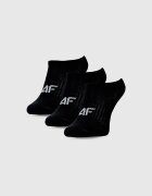 4F Șosete casual până la gleznă (3-pack) pentru fete - negre 35-37