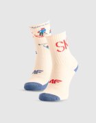 4F Șosete casual peste gleznă (2-pack) pentru băieți - multicolor 32-34