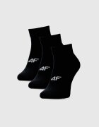 4F Șosete casual peste gleznă (3-pack) pentru femei - negre 39-42