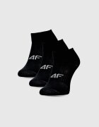 4F Șosete casual peste gleznă (3-pack) pentru fete - negre 35-37