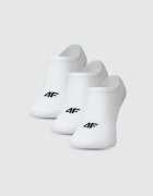 4F Șosete casual tălpici (3-pack) pentru bărbați - albe 43-46