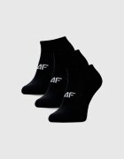 4F Șosete casual tălpici (3-pack) pentru femei - negre 39-42