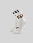4F Șosete lungi (2-pack) pentru băieți - albe 32-34