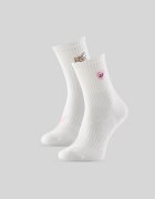 4F Șosete lungi (2-pack) pentru fete - albe 35-37