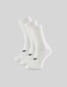 4F Șosete lungi (3-pack) pentru bărbați - albe 39-42