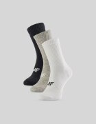 4F Șosete lungi (3-pack) pentru femei - 35-38
