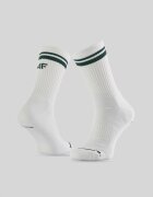 4F Sosete lungi de tenis (2-pack) pentru barbati - albe 43-46
