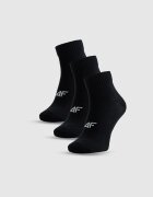 4F Șosete lungi (pachet de 3) pentru bărbați - negre 39-42