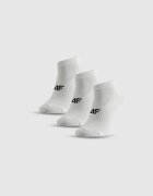 4F Șosete scurte (3-pack) damă - albe 35-38