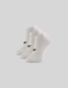 4F Șosete scurte (3-pack) pentru bărbați - albe 39-42