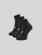 4F Șosete scurte (3-pack) pentru femei - negre 35-38