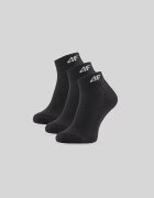 4F Șosete scurte (3-pack) pentru fete - negre 35-37