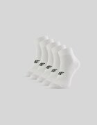 4F Șosete scurte (5-pack) pentru bărbați - albe 39-42