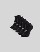 4F Șosete scurte (5-pack) pentru bărbați - negre 39-42