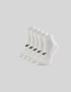 4F Șosete scurte (5-pack) pentru femei - albe 39-42