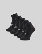 4F Șosete scurte (5-pack) pentru femei - negre 39-42