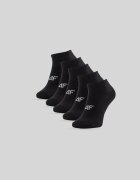 4F Șosete scurte (5-pack) pentru femei - negre 39-42