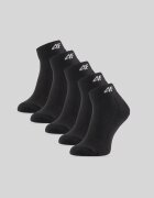 4F Șosete scurte (5-pack) pentru fete - negre 32-34