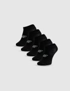 4F Șosete scurte (pachet de 5) pentru băieți - negre 38-40