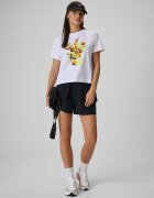 4F T-shirt boxy cu imprimeu pentru femei - XS