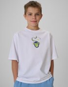 4F T-shirt loose cu imprimeu băieți - 122/128 (6-8 ani)