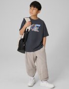 4F T-shirt loose cu imprimeu pentru băieți - 122/128 (6-8 ani)