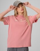 4F T-shirt loose cu imprimeu pentru femei - roz L