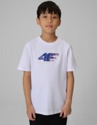 4F T-shirt regular cu imprimeu pentru băieți - 122
