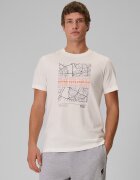 4F T-shirt regular cu imprimeu pentru bărbați - crem M