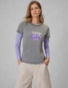 4F T-shirt regular cu imprimeu pentru femei - XS