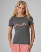 4F T-shirt slim cu imprimeu pentru femei - L