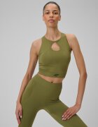 4F Top de yoga slim cu uscare rapidă pentru femei - olive M/L