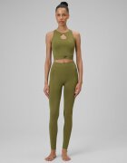 4F Top de yoga slim cu uscare rapidă pentru femei - olive M/L