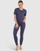 4F Top pentru yoga și pilates cu uscare rapidă pentru femei - albastru XS