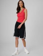 4F Top slim din tricot reiat pentru femei - roșu XL