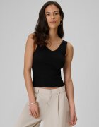4F Top slim din tricot reiat pentru femei - XS