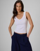 4F Top slim din tricot reiat pentru femei - XS