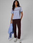 4F Tricou boxy cu imprimeu pentru femei - albastru XS