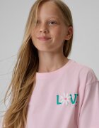 4F Tricou boxy cu imprimeu pentru fete - 134/140 (8-10 ani)