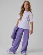 4F Tricou boxy cu imprimeu pentru fete - 122/128 (6-8 ani)