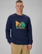 4F Tricou cu mânecă lungă cu imprimeu pentru bărbați - S